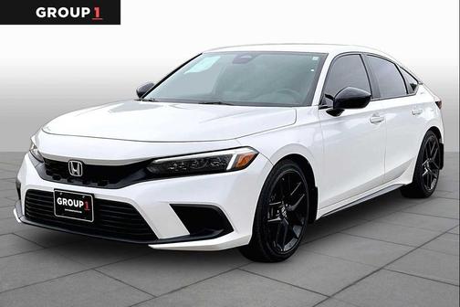 Platinum White Pearl 2023 Honda Civic Sport