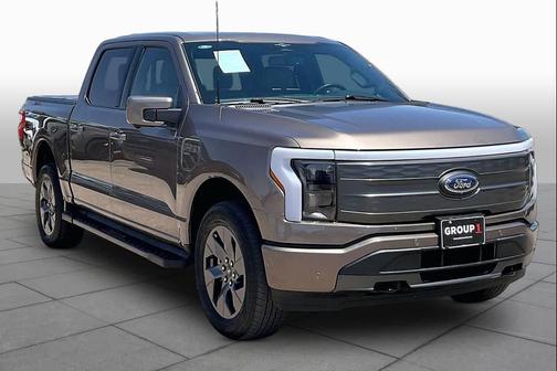 Stone Gray Metallic 2023 Ford F-150 Lightning LARIAT