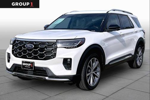 Star White Metallic Tri-Coat 2025 Ford Explorer Platinum
