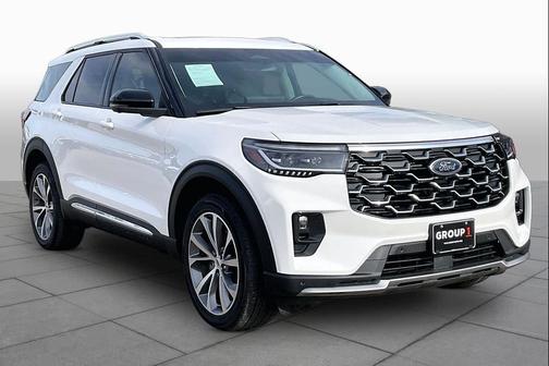 Star White Metallic Tri-Coat 2025 Ford Explorer Platinum