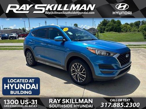 Aqua Blue 2021 Hyundai TUCSON SEL