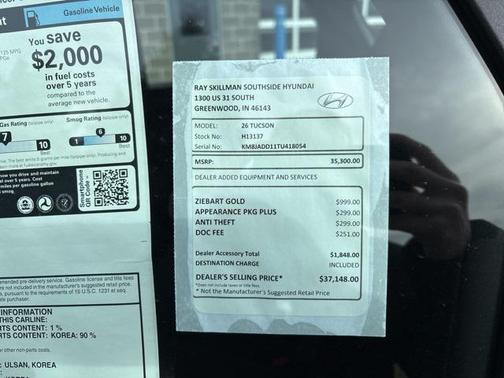 2026 Hyundai TUCSON Hybrid Blue SE