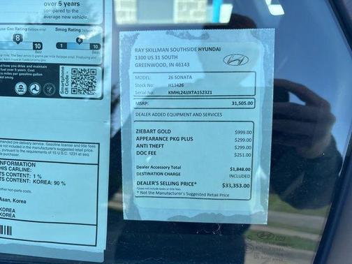 2026 Hyundai SONATA Hybrid Base