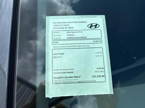 2021 Hyundai KONA SEL