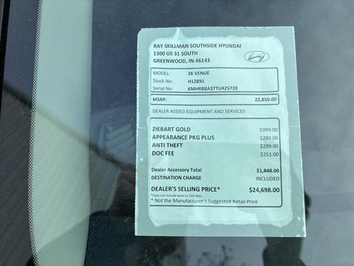 2026 Hyundai VENUE SE