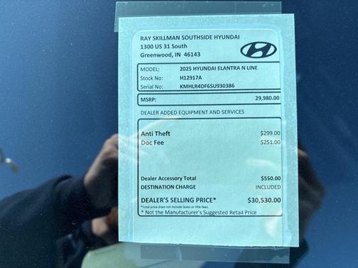 2025 Hyundai ELANTRA N Line