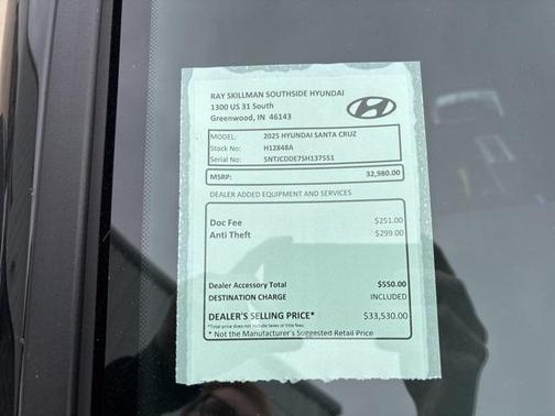 2025 Hyundai SANTA CRUZ SEL Activity