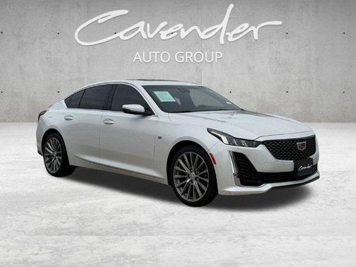 Crystal White Tricoat 2023 Cadillac CT5 Premium Luxury
