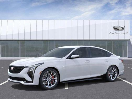 Vibrant White Tricoat 2026 Cadillac CT5 Sport