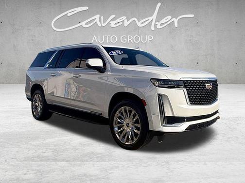 Crystal White Tricoat 2023 Cadillac Escalade ESV Premium Luxury