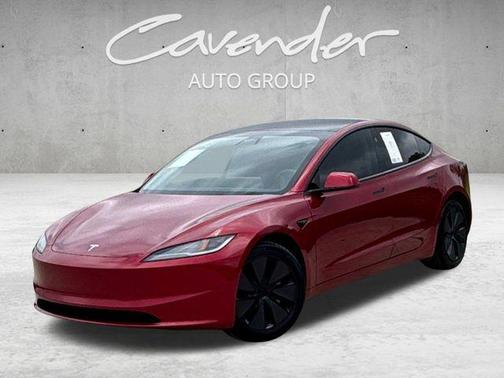 Ultra Red 2025 Tesla Model 3 Long Range