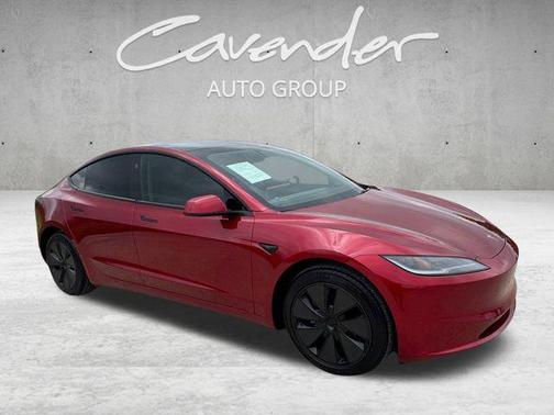 Ultra Red 2025 Tesla Model 3 Long Range