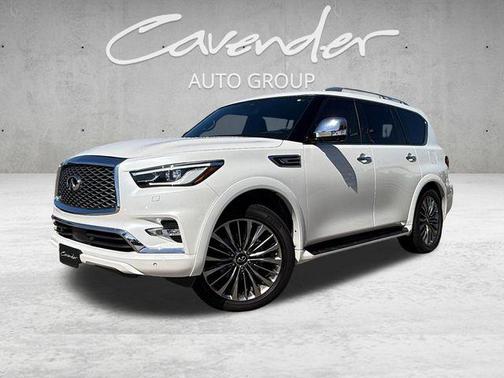 Moonstone White 2021 INFINITI QX80 SENSORY