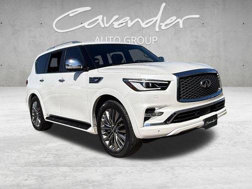 Moonstone White 2021 INFINITI QX80 SENSORY