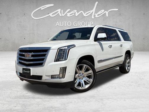 Crystal White Tricoat 2017 Cadillac Escalade ESV Premium Luxury