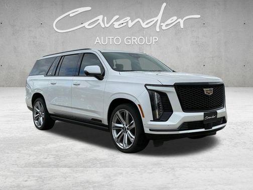 Crystal White Tricoat 2025 Cadillac Escalade ESV Sport Platinum