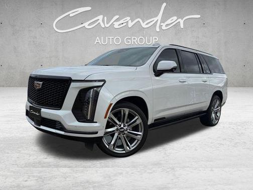 Crystal White Tricoat 2025 Cadillac Escalade ESV Sport Platinum