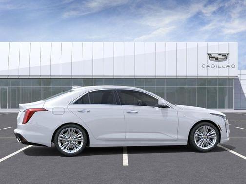 Summit White 2025 Cadillac CT4 Premium Luxury RWD