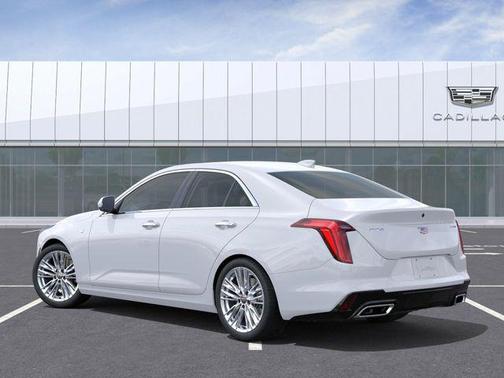 Summit White 2025 Cadillac CT4 Premium Luxury RWD