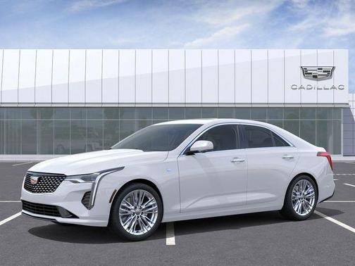 Summit White 2025 Cadillac CT4 Premium Luxury RWD