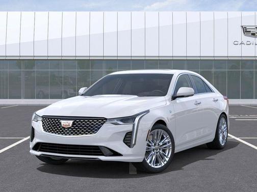 Summit White 2025 Cadillac CT4 Premium Luxury RWD