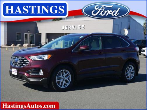 Red 2021 Ford Edge SEL
