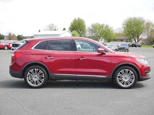 Red 2016 Lincoln MKX Reserve