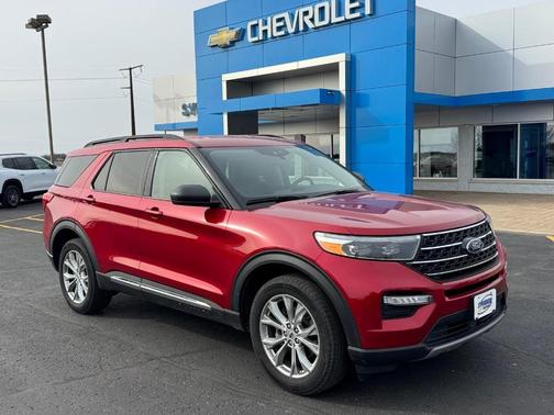 Rapid Red Metallic Tinted Clearcoat 2024 Ford Explorer XLT