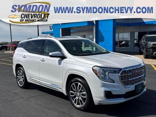 White Frost Tri-Coat 2023 GMC Terrain Denali