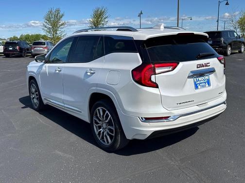 White Frost Tri-Coat 2023 GMC Terrain Denali
