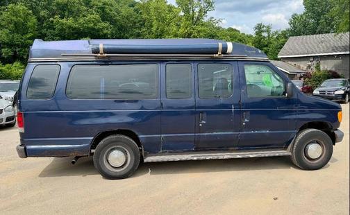 Blue 2006 Ford E250 Cargo