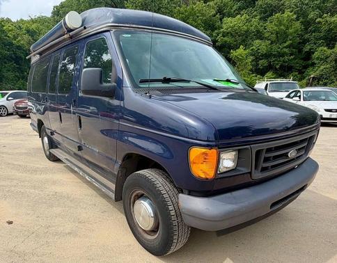 Blue 2006 Ford E250 Cargo