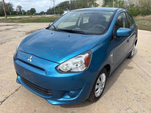 Blue 2015 Mitsubishi Mirage DE 4dr Hatchback CVT