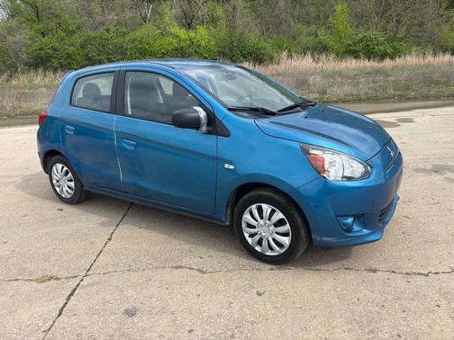 Blue 2015 Mitsubishi Mirage DE 4dr Hatchback CVT