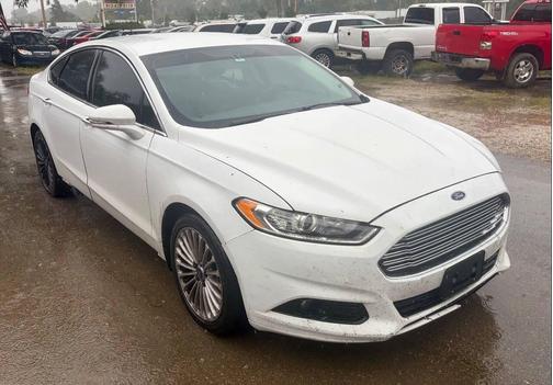 White 2013 Ford Fusion Titanium