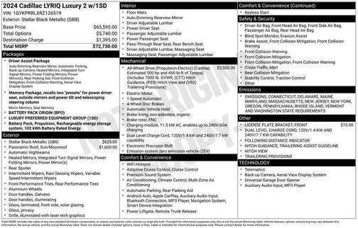 2024 Cadillac LYRIQ Luxury