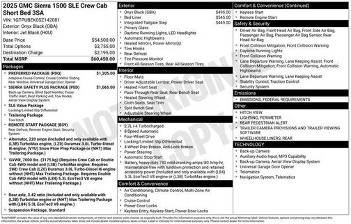 2025 GMC Sierra 1500 SLE