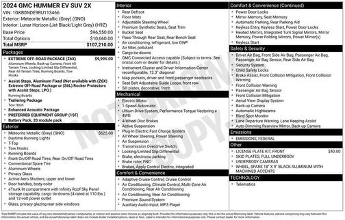 2024 GMC HUMMER EV SUV 2X