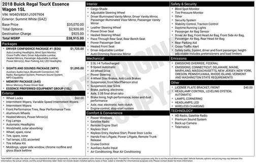 2018 Buick Regal TourX Essence