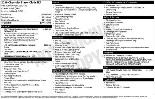 2019 Chevrolet Blazer 2LT