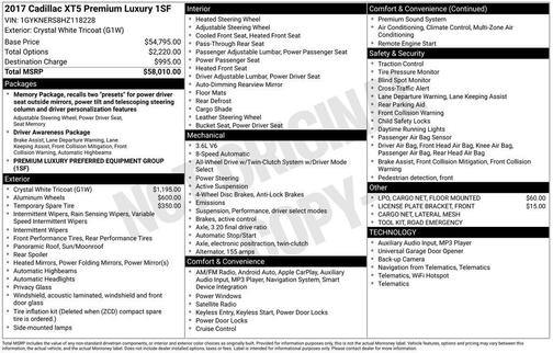 2017 Cadillac XT5 Premium Luxury