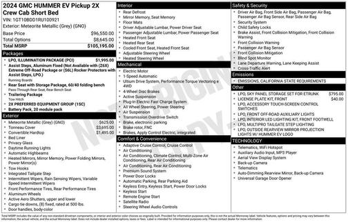 2024 GMC HUMMER EV Pickup 2X
