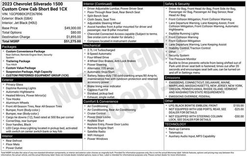 2023 Chevrolet Silverado 1500 Custom