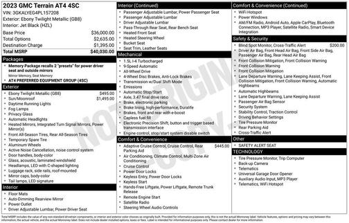Ebony Twilight Metallic 2023 GMC Terrain AT4