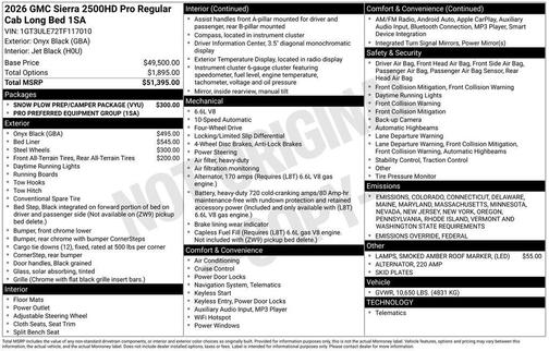 2026 GMC Sierra 2500 Pro