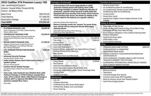 2023 Cadillac XT6 Premium Luxury AWD