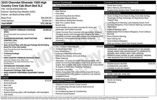 2025 Chevrolet Silverado 1500 High Country