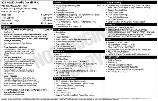 2023 GMC Acadia Denali