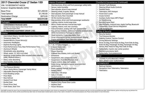 2017 Chevrolet Cruze LT