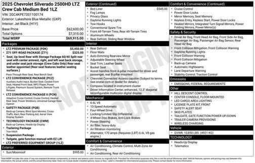 2025 Chevrolet Silverado 2500 LTZ